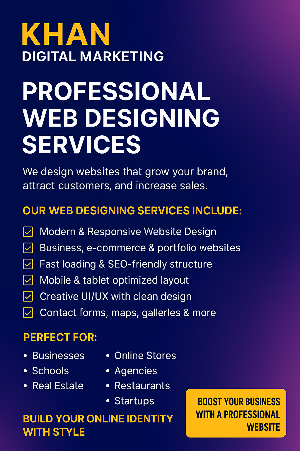 Professional Web Designing Services